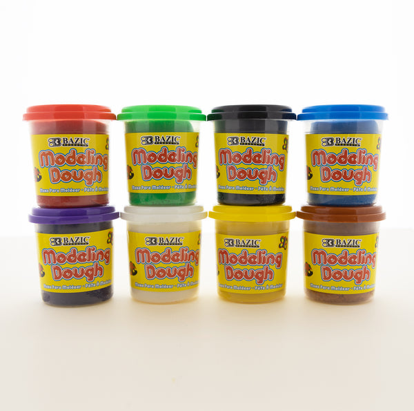 BAZIC Modeling Dough 8 Primary Colors 7.76 Oz. - Bazicstore