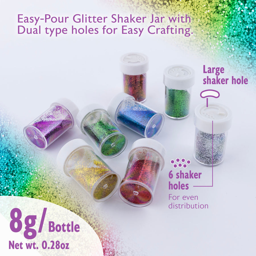 Glitter Shaker 8g / 0.28 Oz. (4/Pack) Primary Color