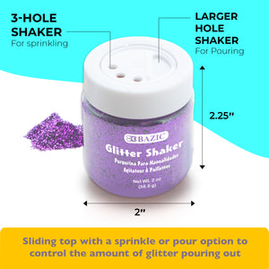 Glitter Shaker 56.6g / 2 Oz. Neon Color