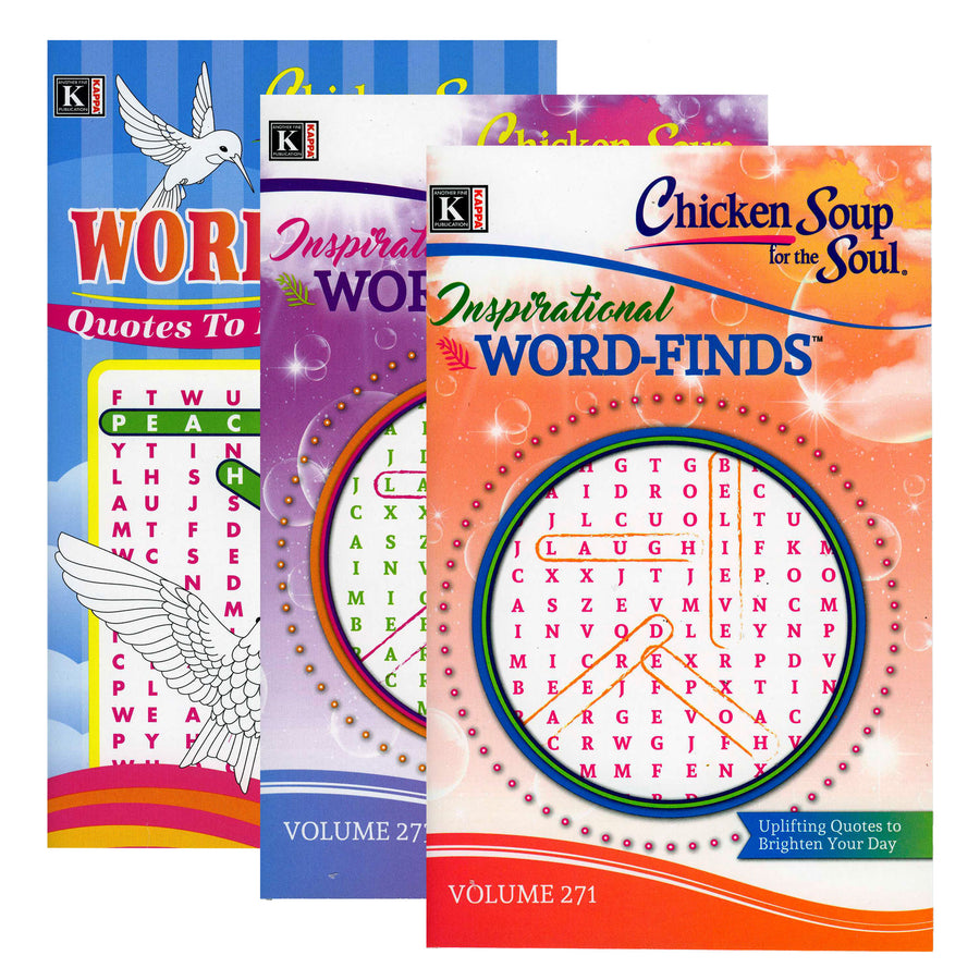 KAPPA Chicken Soup For The Soul Word Finds Puzzle Book - Digest Size