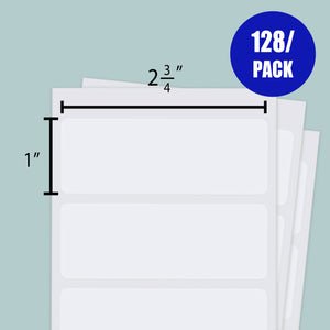 White Multipurpose Label 2 3/4" X 1" (128/Pack)