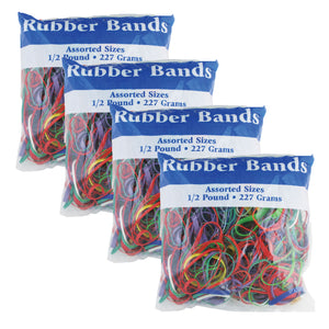 Assorted Dimensions 227g/ 0.5 lbs. Rubber Bands