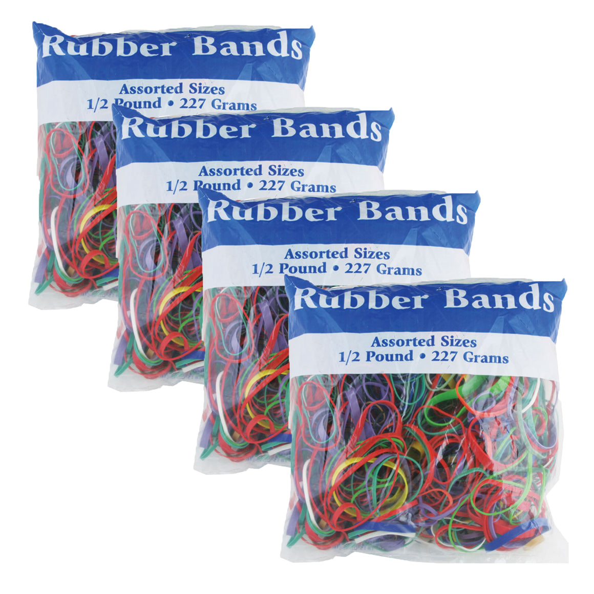 Assorted Dimensions 227g/ 0.5 lbs. Rubber Bands