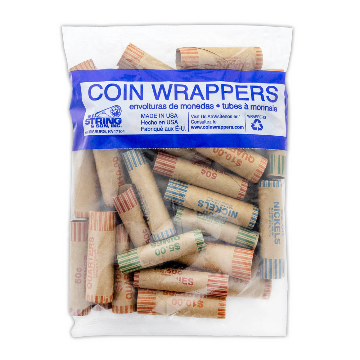 Assorted Coin Wrappers (36/Pack)