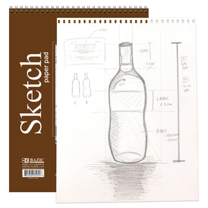 Sketch Pad Top Bound Spiral, 9"X 12"(30 Ct.)