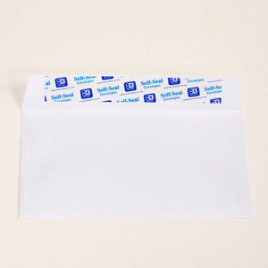 #6 3/4 Self-Seal White Envelope (65/Pack)