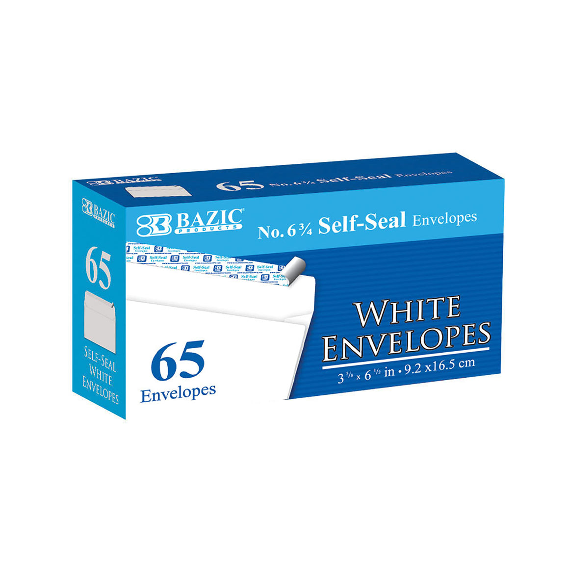 #6 3/4 Self-Seal White Envelope (65/Pack)