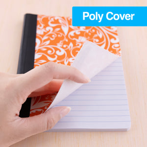 Composition Book Poly Cover Floral 5" x 7" 80 Ct.