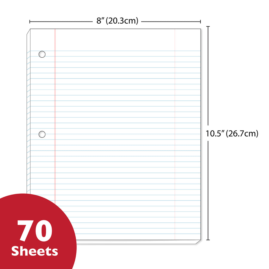 Notebook Spiral C/R 1-Subject Morandi Poly Cover 70 Ct.