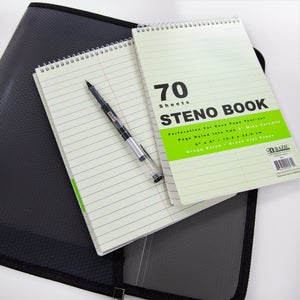 Steno Book Ruled Green Tint Gregg 6" X 9" 70 Ct.