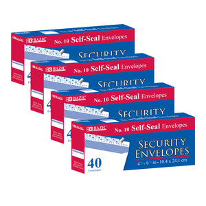 #10 Self-Seal Security Envelope (40/Pack)