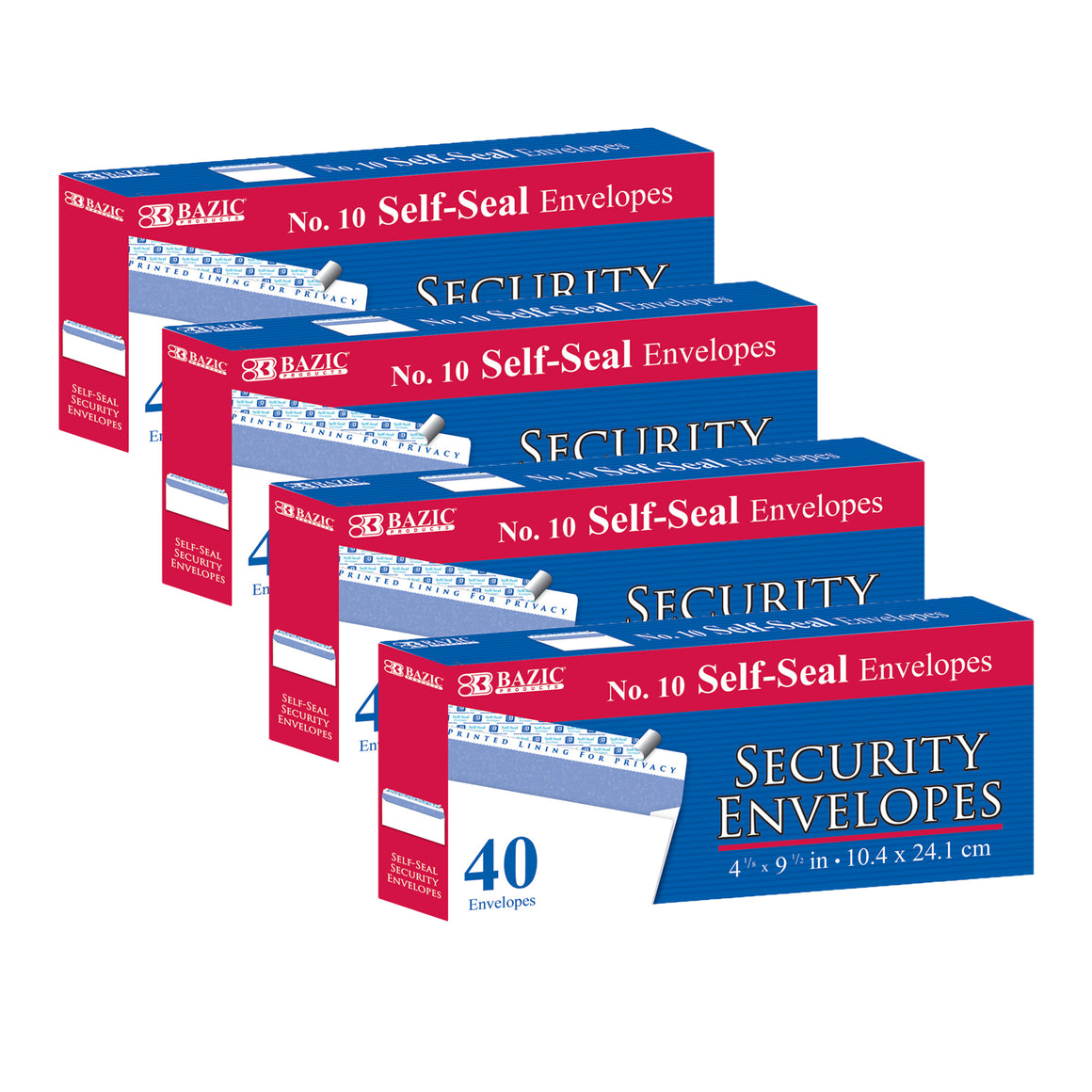 #10 Self-Seal Security Envelope (40/Pack)