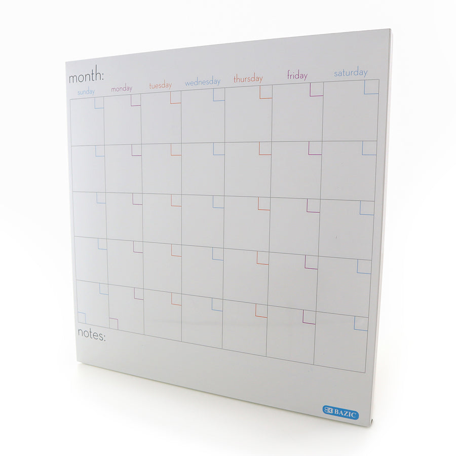 Magnetic Dry Erase Calendar Tile 14" x 14"