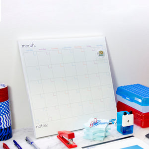 CUBIX Magnetic Dry Erase Calendar Tile 14" x 14"