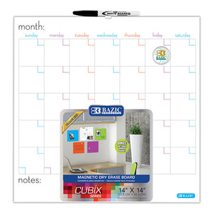 Magnetic Dry Erase Calendar Tile 14" x 14"