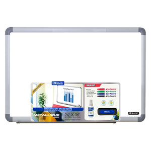 Aluminium Framed Magnetic Dry Erase Board 24" x 36"