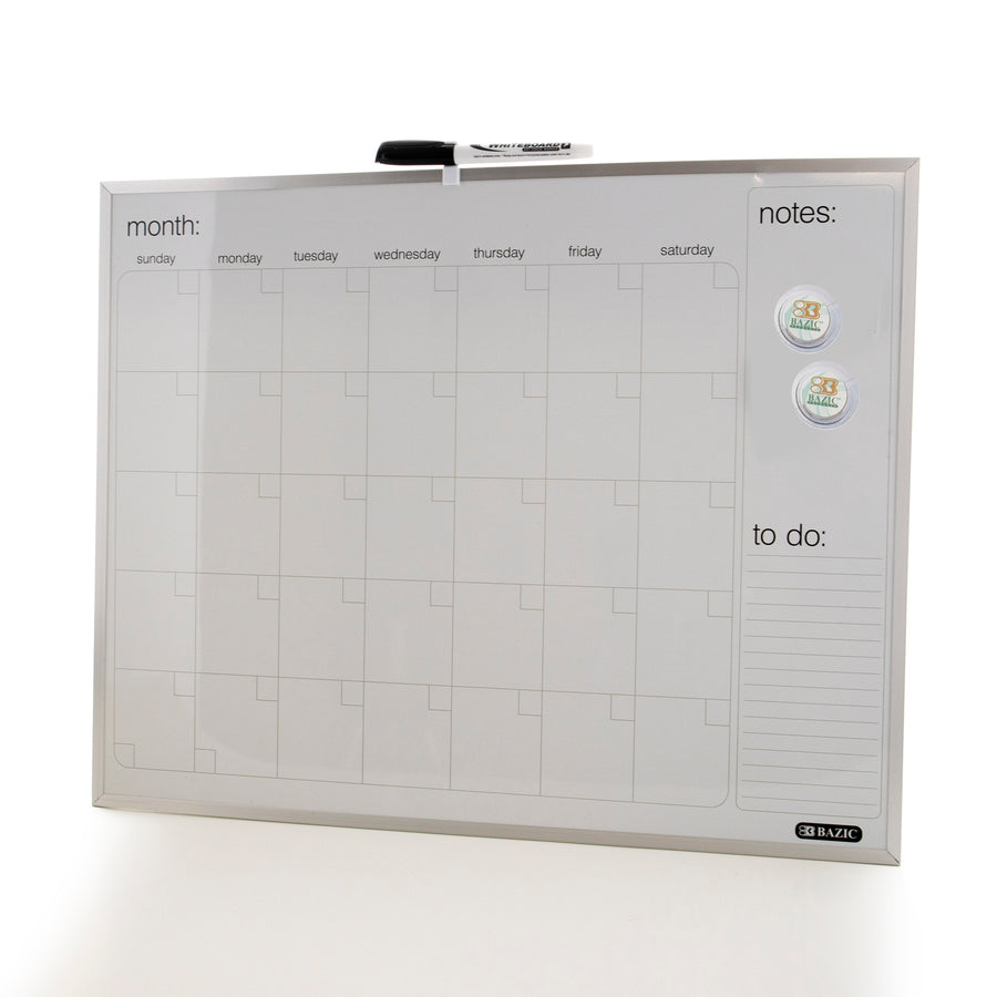 Aluminium Framed Magnetic Dry Erase Calendar 16" X 20"