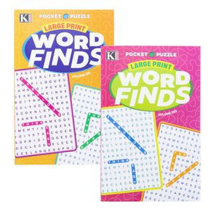 KAPPA Pocket Puzzle Word Finds Large Print - Digest Size