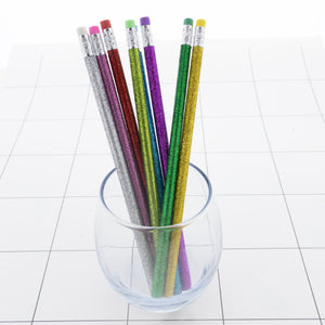 VENO214 Glitter Wooden Pencils with Eraser Top – Bensia