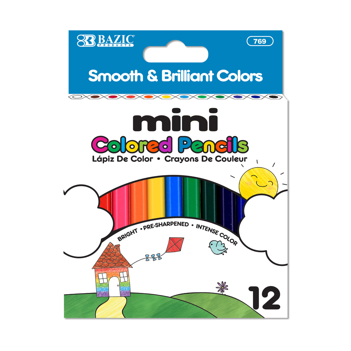 12 Mini Colored Pencils