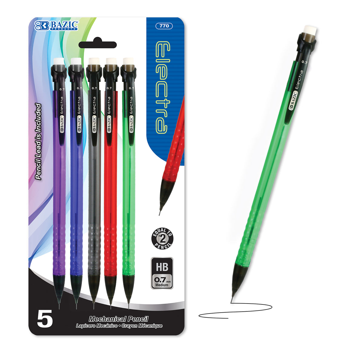 0.7 mm Electra Mechanical Pencil (5/Pack)