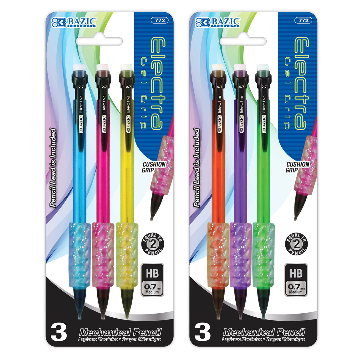 0.7 mm Electra Fashion Color Mechanical Pencil (3/Pack)