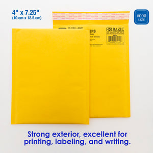 Self-Seal Bubble Mailers (#000) 4" X 7.25"