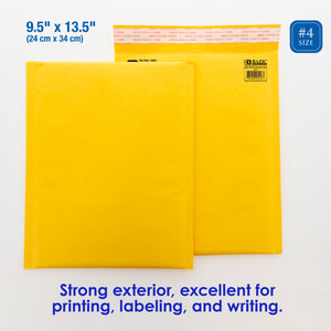 Self-Seal Bubble Mailers (#4) 9.5" X 13.5"