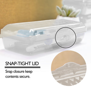 8" LUCENT Clear Pencil Case Organizer Box