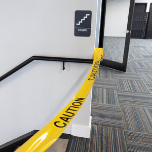 3" X 100 Feet Yellow "Caution" Barricade Tape