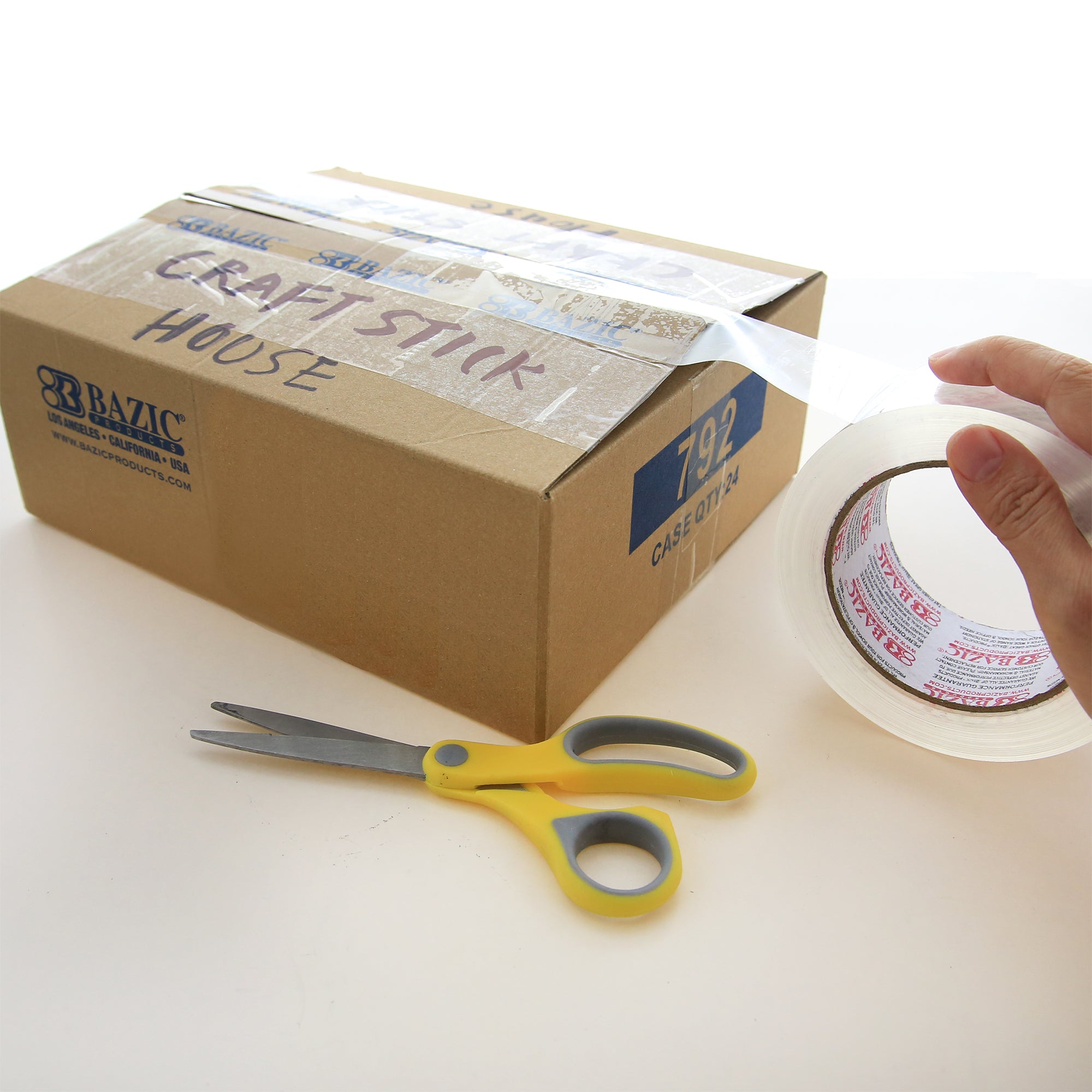 BAZIC 1.88 X 109.3 Yards Clear Packing Tape Bazic Products