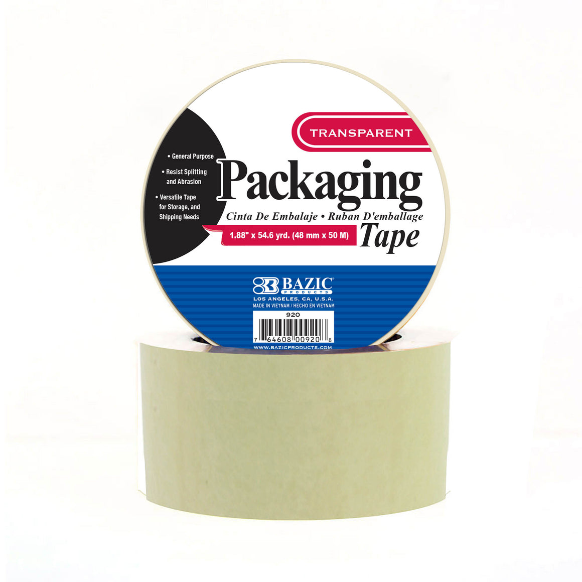 Clear Packaging Tape 1.88" X 54.6 Yards