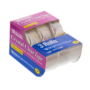 Crystal Clear Tape 3/4" X 500" (3/Pack)