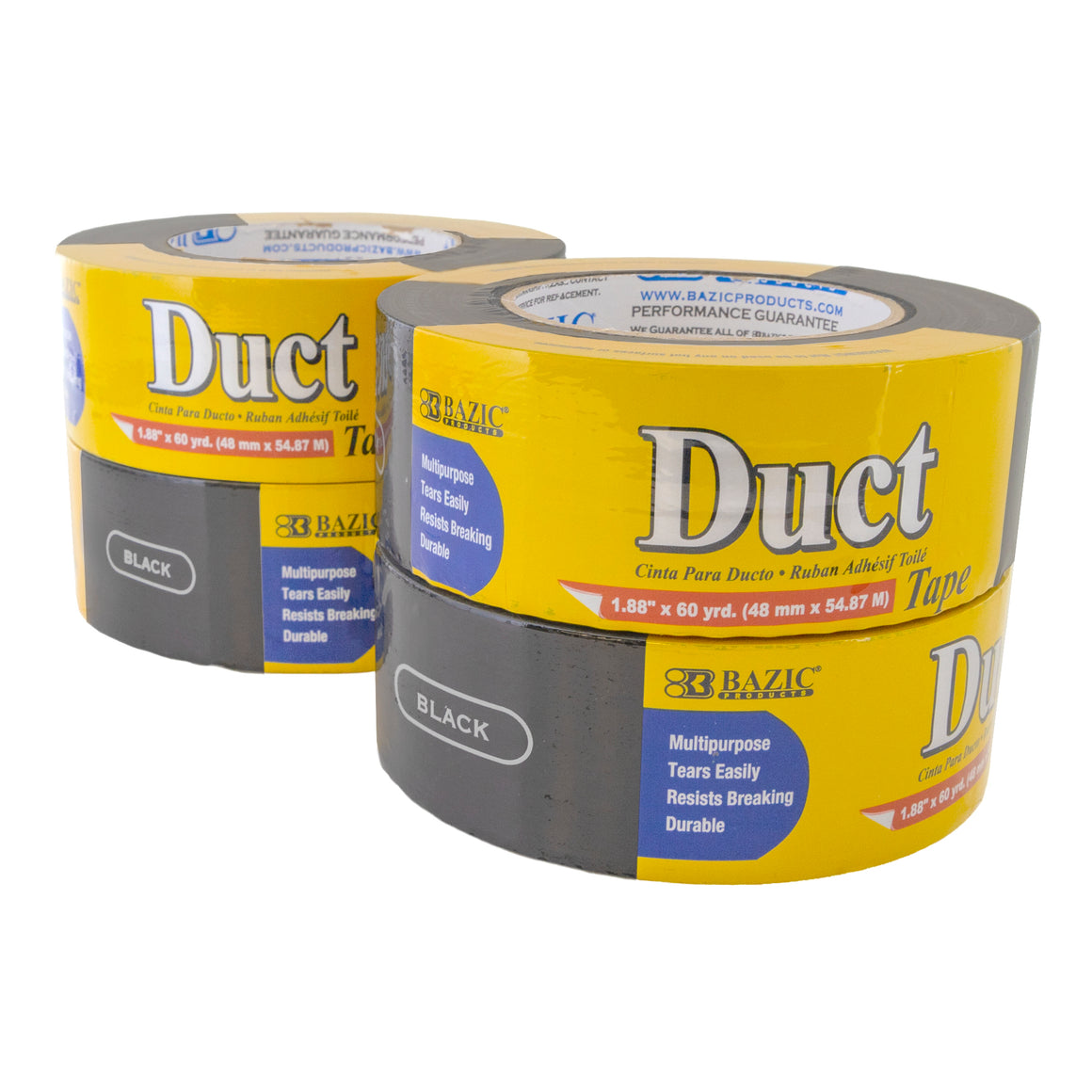 1.88" X 60 Yards Black Duct Tape