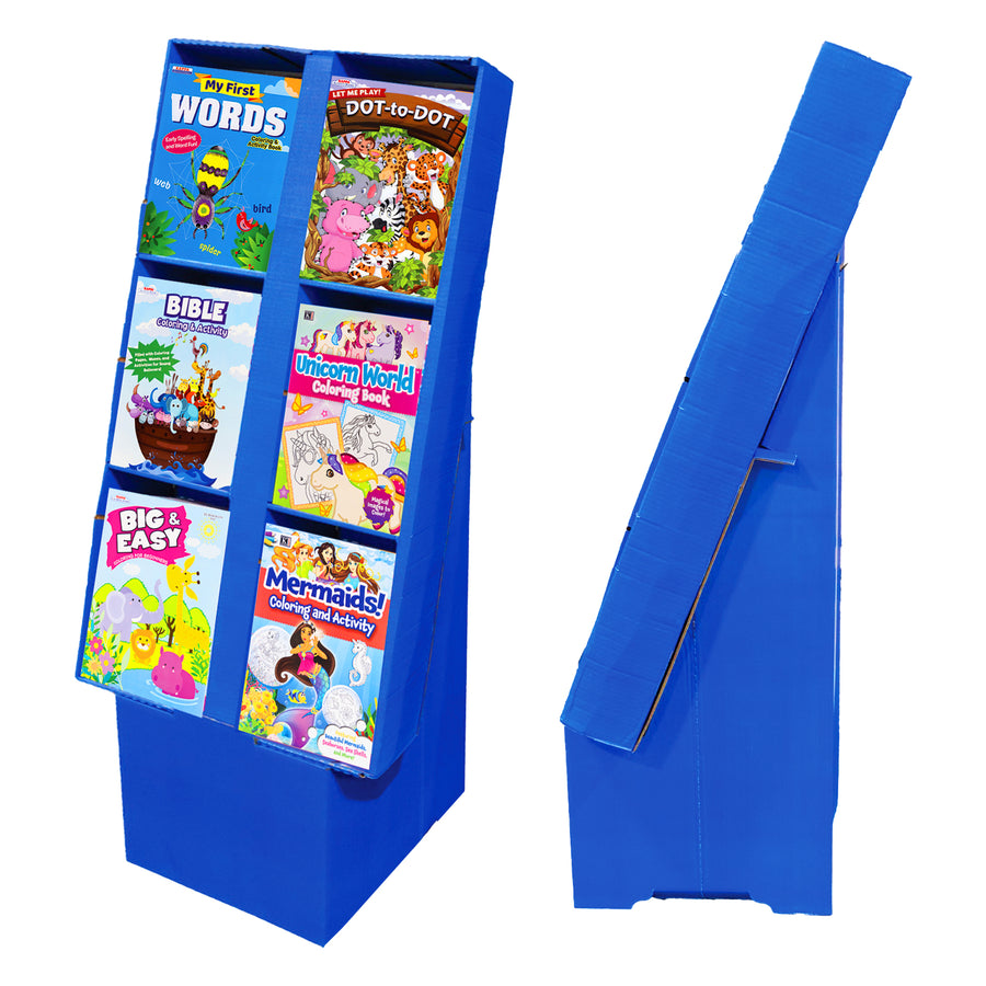 6-Slot Tower Display for Coloring Books