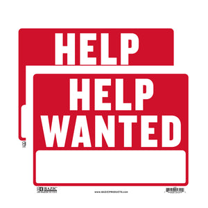 12" X 16" Help Wanted Sign