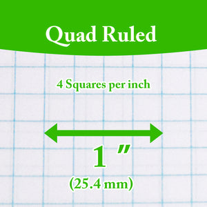 Filler Paper 4-1" Quad-Ruled 100 Ct.