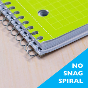 Notebook Spiral Quad-Ruled 4-1" 100 Ct.