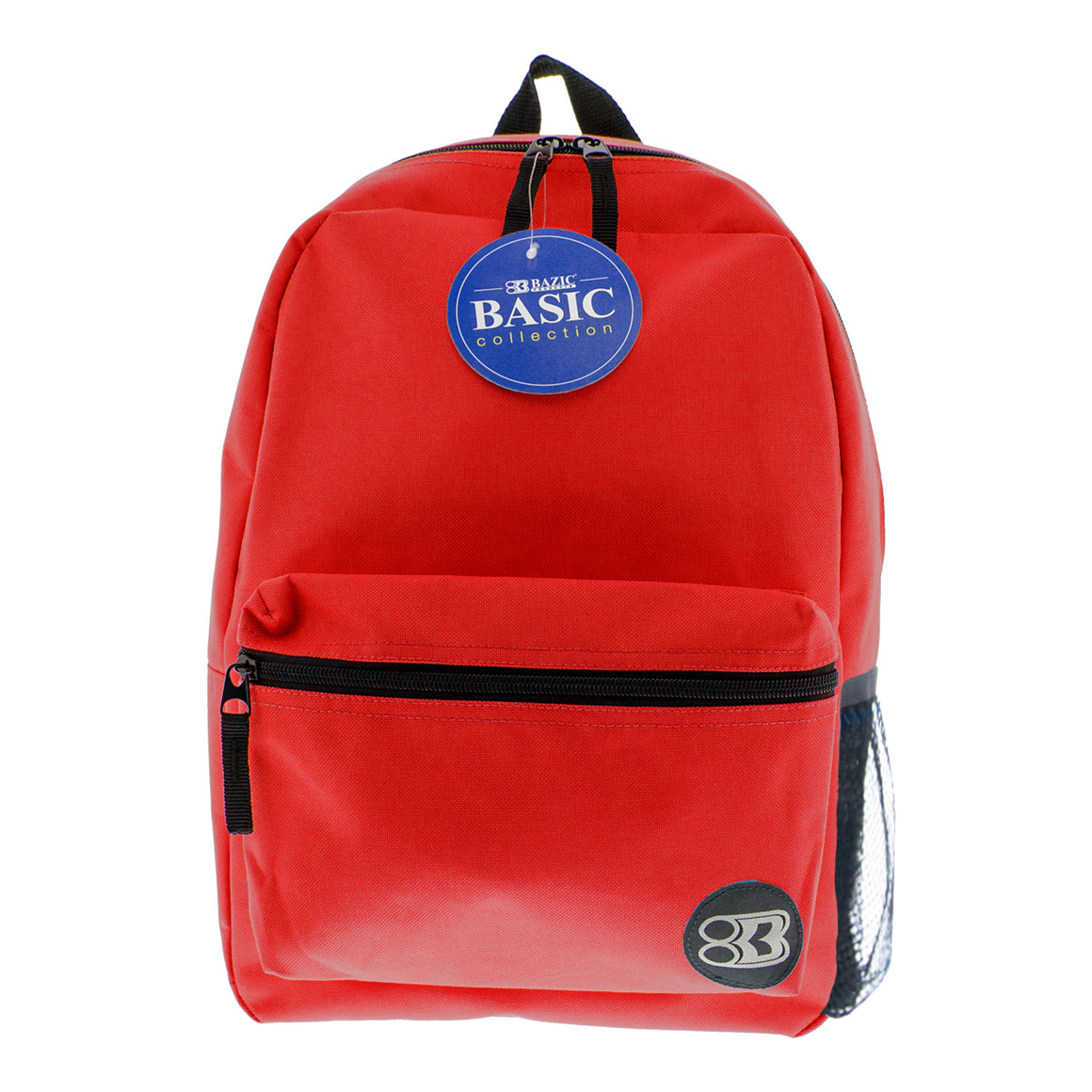 16" Red Basic Backpack - Bazicstore