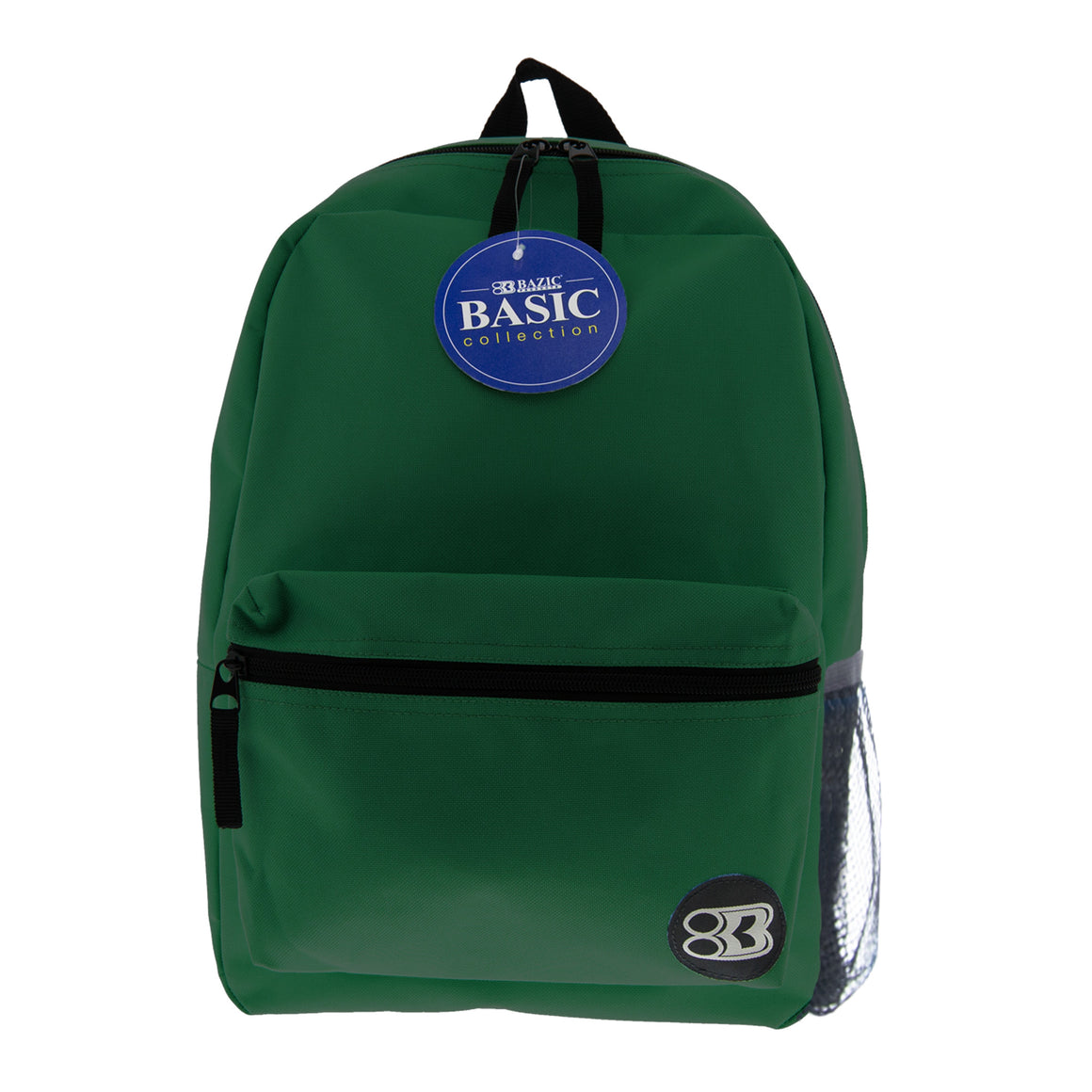 16" Green Basic Backpack - Bazicstore