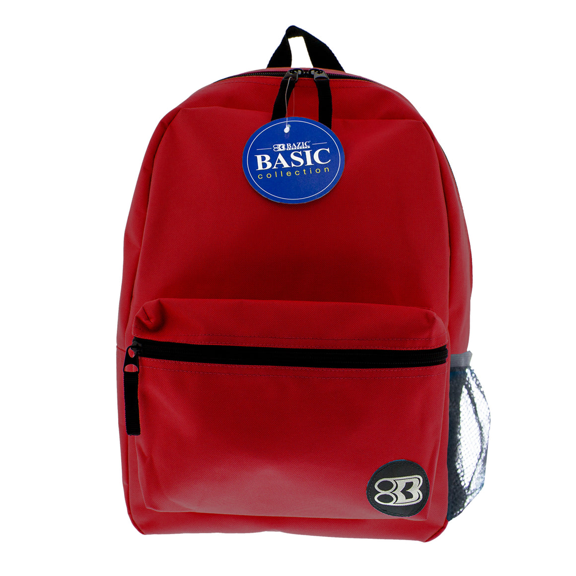 16" Burgundy Basic Backpack - Bazicstore