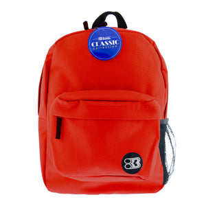 17" Red Classic Backpack - Bazicstore