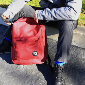 17" Burgundy Classic Backpack - Bazicstore