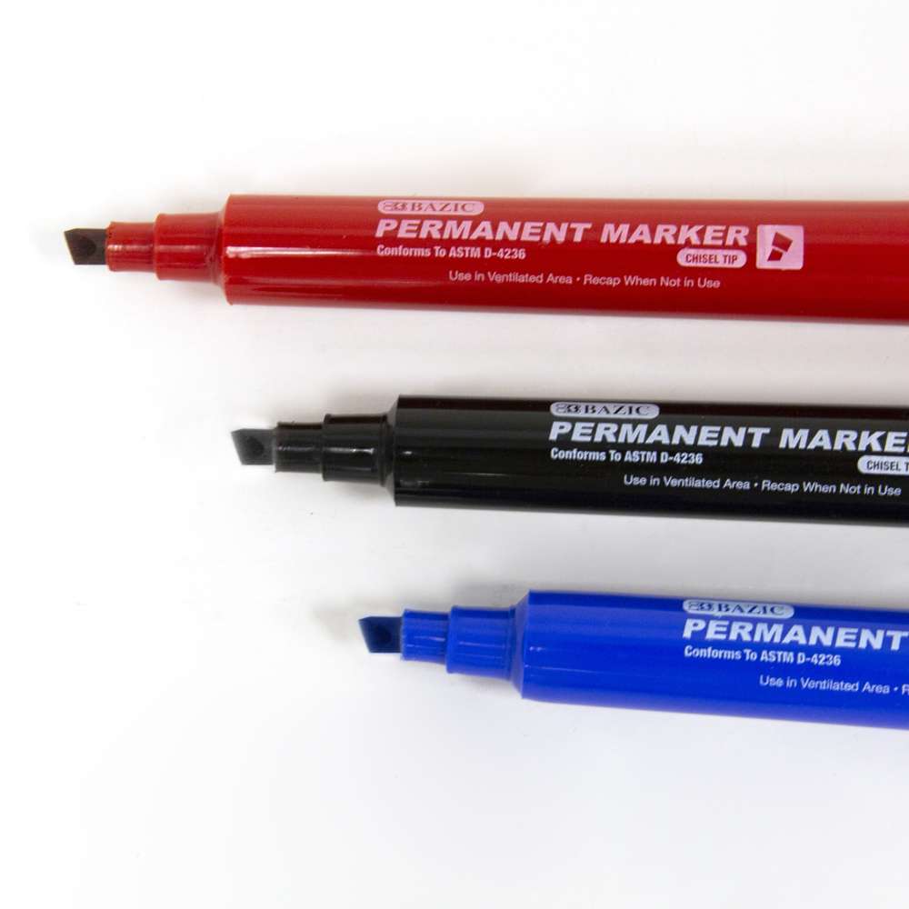 Multi-purpose Thick Black Red Blue Markers Permanent Marker Pen
