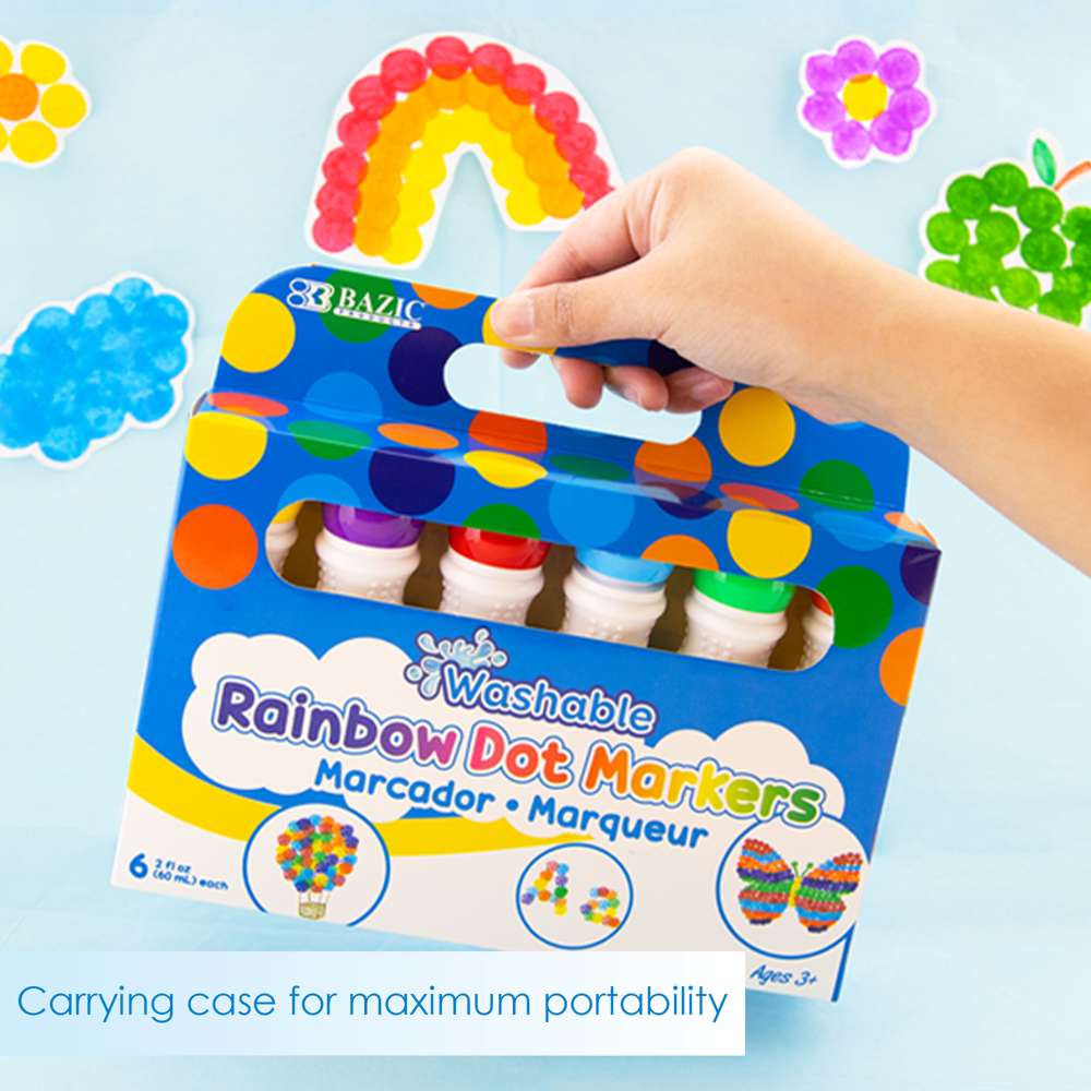 JUST IN: Washable Rainbow Dot Markers