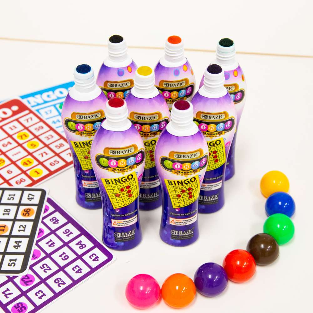 Dot Makers, 12 Colors Bingo Daubers with 20 Unique Patterns of Dot