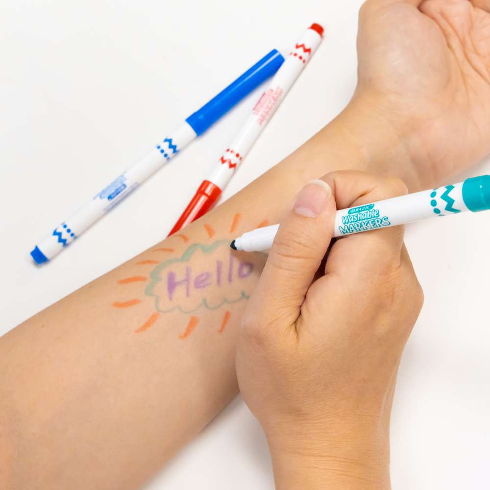 NEW Strokes Art 100 Fine Tip Coloring Pens - Washable Markers for Kids