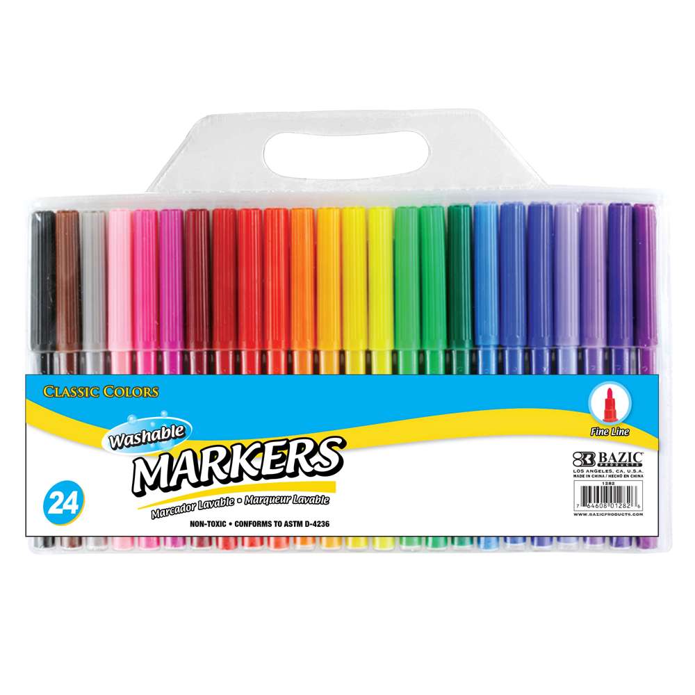 Washable markers - Stencils and Coloring Books for Kids