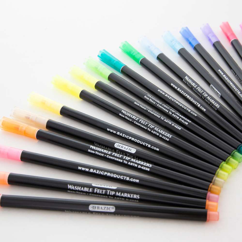 JOT Washable Fine Tip Point Markers 4 Packs of 20 Markers for
