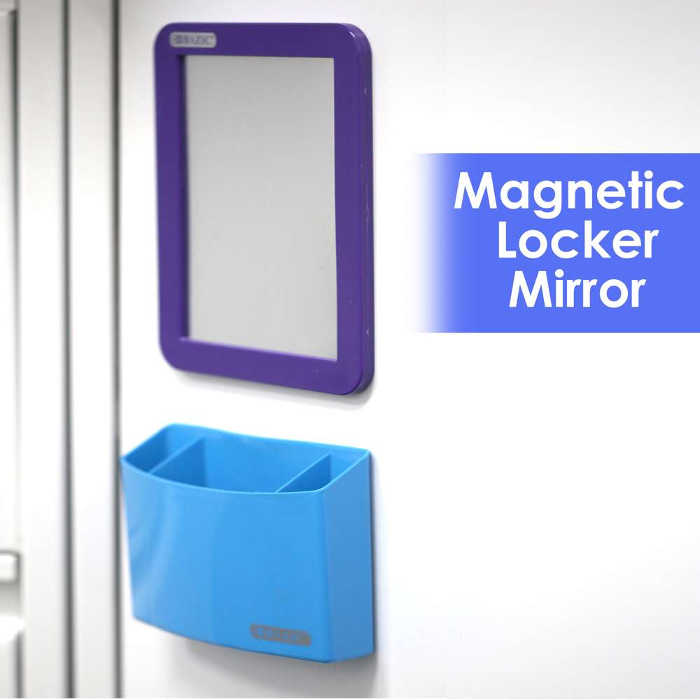 Student Supply Magnetic Locker Mirror, Pkg of 18